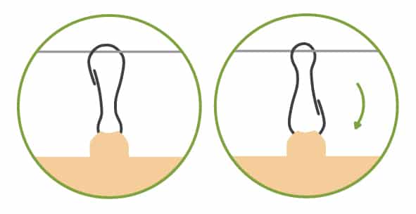 Otočení nosné karabiny