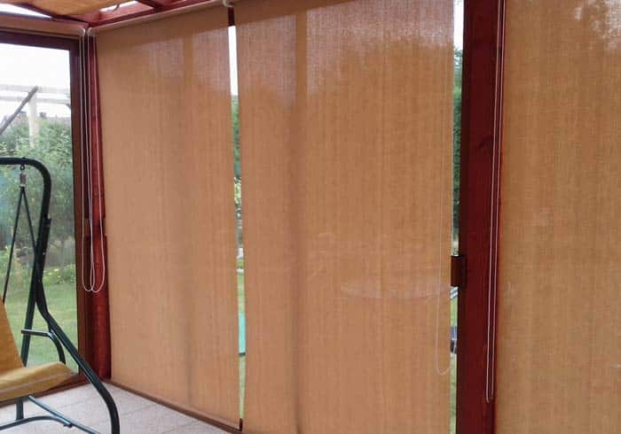 Boční stínění zimní zahrady