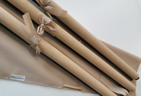 Boční rolety připravené k odeslání